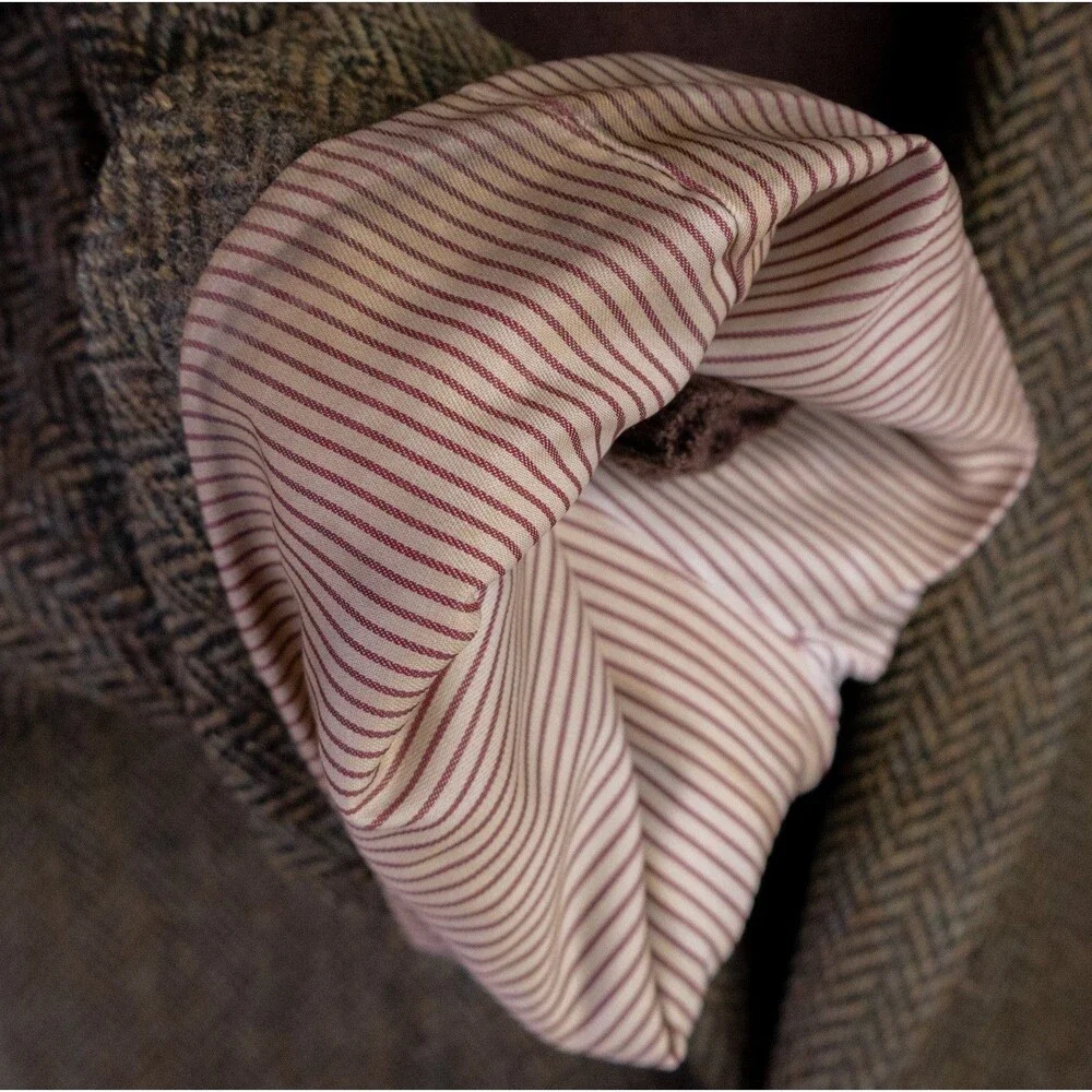 Tailorbyrd Fabric By MOON Herringbone Olive Green Blazer 48L Two Button Jacket